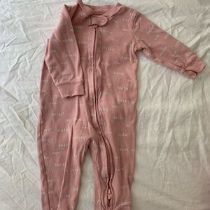 Carter’s zip up footie cotton pajamas 6 months